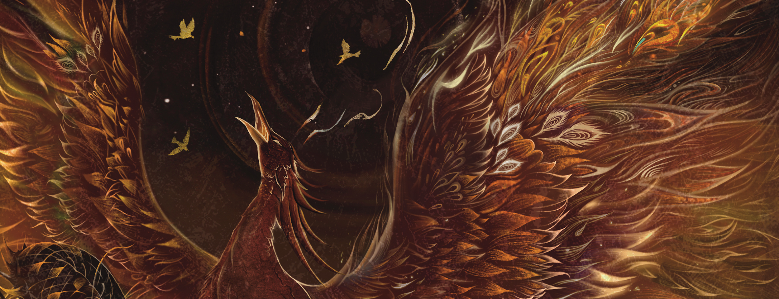Photo Banner of the Phoenix Over Dragon Print by 淼淼森淼淼!