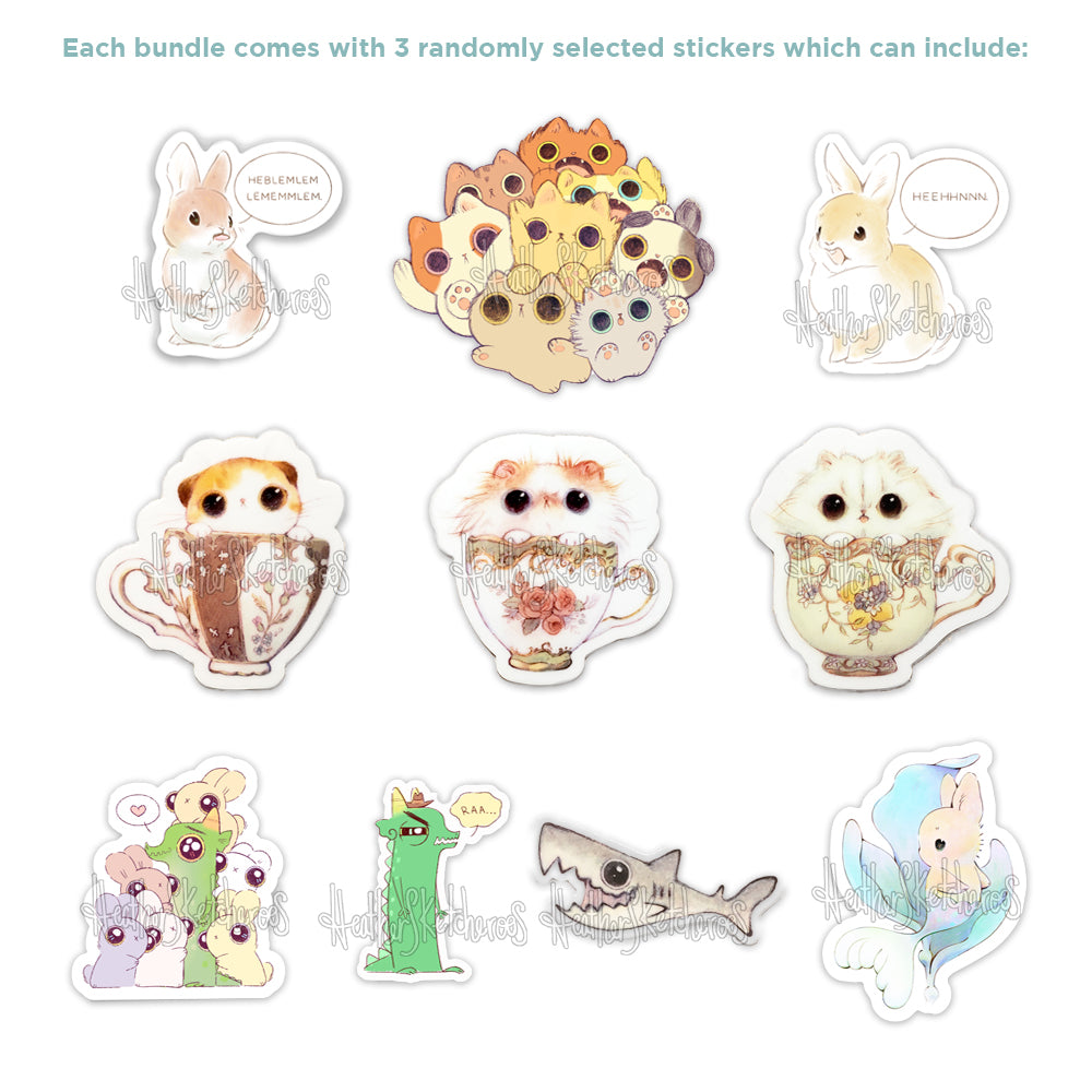 Heather Sketcheroos: Sticker Fan Bundle