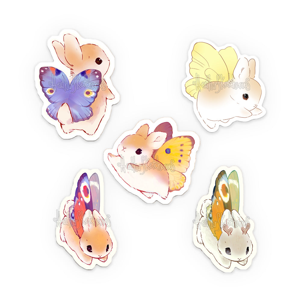 Heather Sketcheroos: Bunnerfly Sticker Bundle