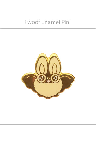Heather Sketcheroos: Fwoof the Bat Enamel Pin