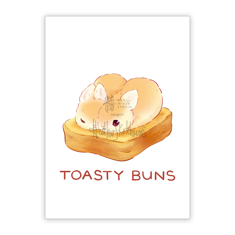 Heather Sketcheroos: Toasty Buns Print