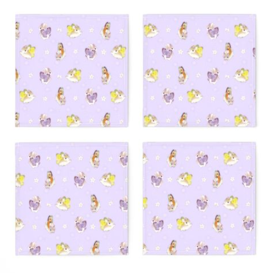 Heather Sketcheroos: Lilac Jackalopes Cocktail Napkins