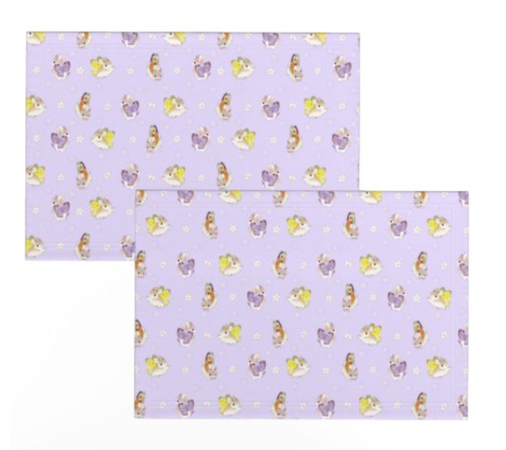 Heather Sketcheroos: Lilac Jackalopes Placemats