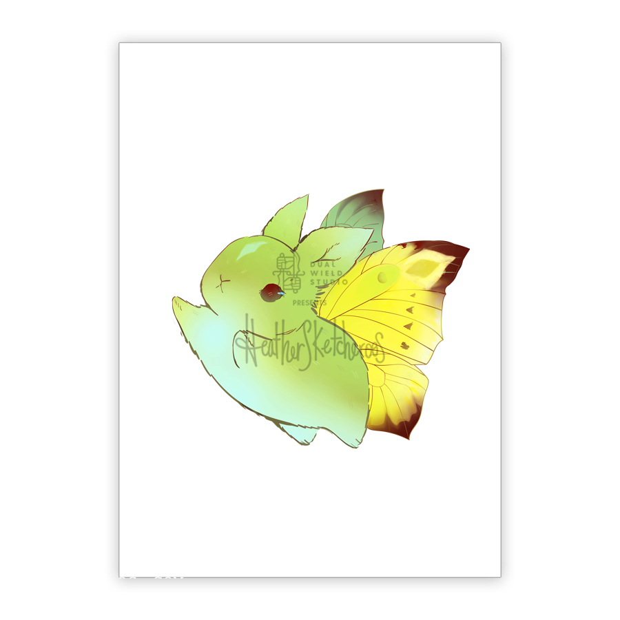 Heather Sketcheroos: Freya Grumperfly Print