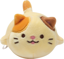 Load image into Gallery viewer, Front view of Cheese, a calico cat plush.