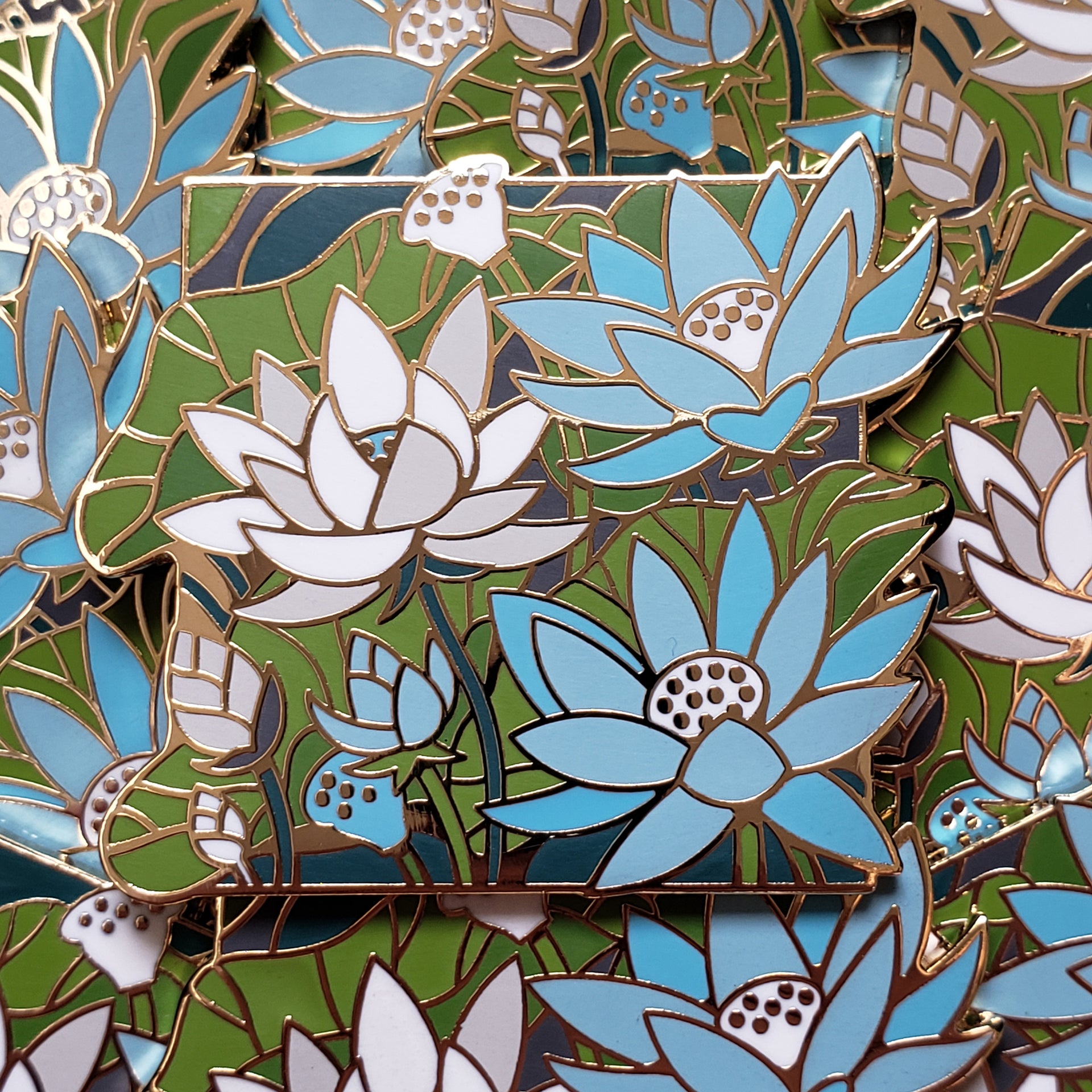 Doki Rosi: Demiboy Lotus Enamel Pin