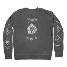 Load image into Gallery viewer, Grey Stanley crewneck Sweatshirt laid flat on white background.