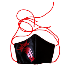 Load image into Gallery viewer, Black and red stackup mask on white background.