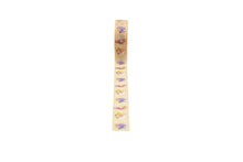 Load image into Gallery viewer, Autumn yellow washi tape unrolled on white background.