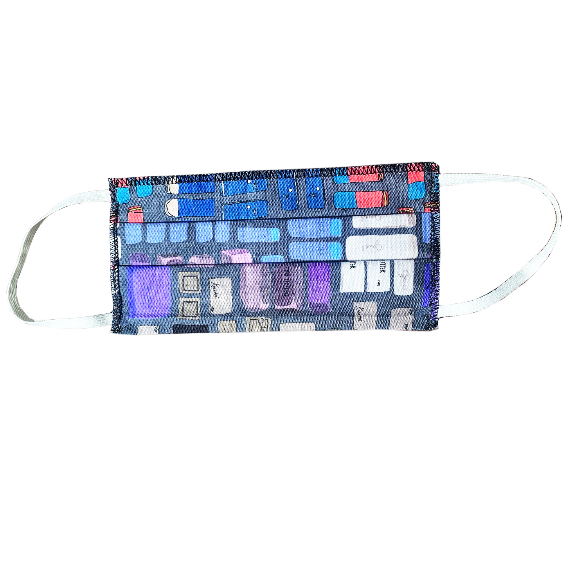 Erasers mask on white background.