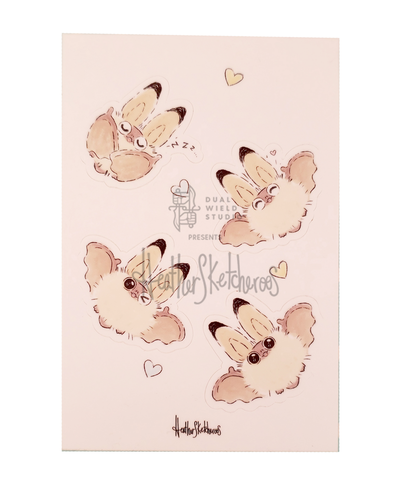 Heather Sketcheroos: Fwoof the Bat Sticker Sheet